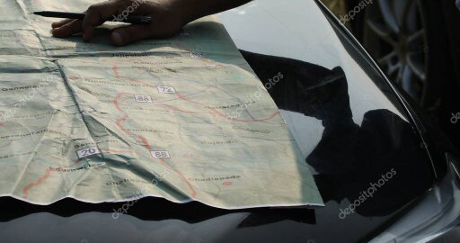 Markierte Räumflächen auf Plan